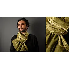 64 Square ♢ Clamp Dyed Cotton Stole ♢ 2