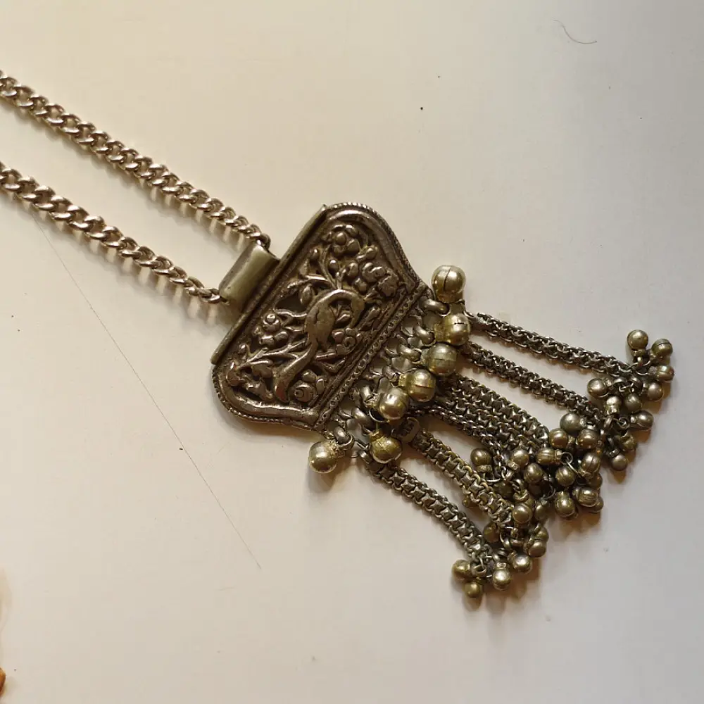 shop Handmade Vintage Jewelry - Banjara Long Chain Necklace