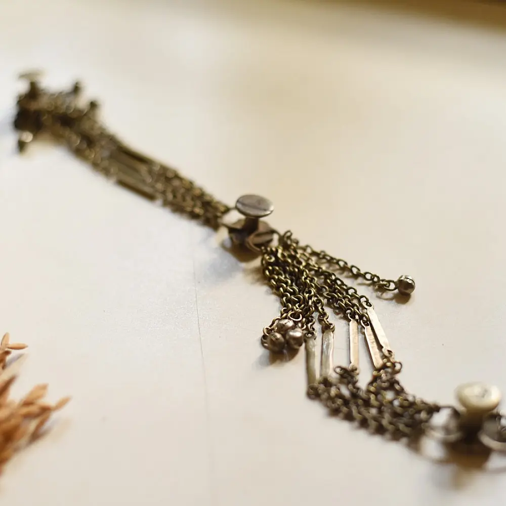 shop Handmade Vintage Jewelry - Chain Kurti Button