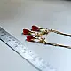 online Handmade designer glass Necklace - Red