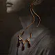 online Handmade designer glass Necklace - Red