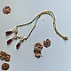 online Handmade designer glass Necklace - Red