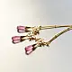 online Handmade designer glass Necklace - Pink 