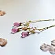 online Handmade designer glass Necklace - Pink 