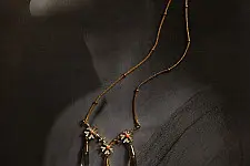 Kusumaprabha . कुसुमांप्रभा | Designer Glass Necklace - White