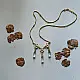 online Handmade designer glass Necklace - White 