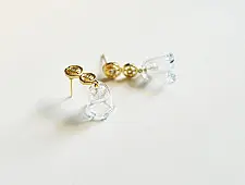 Kusumaprabha . कुसुमांप्रभा ✦ Handmade Glass Earring - Bindu Jhumka