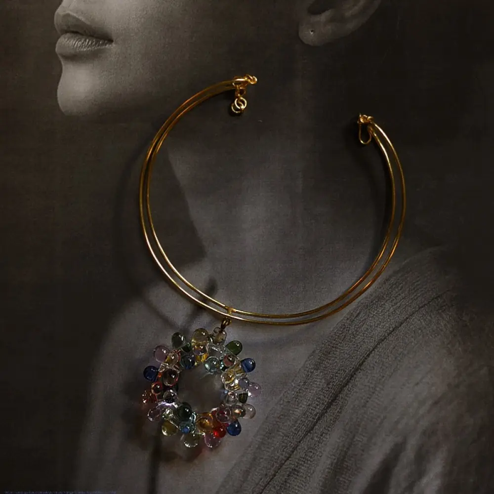 online Handmade designer glass Necklace 