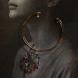 Kusumaprabha . कुसुमांप्रभा | Designer Glass Necklace - 5