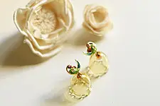 Kusumaprabha . कुसुमांप्रभा ✦ Handcrafted Glass Earring - Tota Jhumka