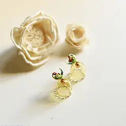 Kusumaprabha . कुसुमांप्रभा ✦ Handcrafted Glass Earring - Tota Jhumka