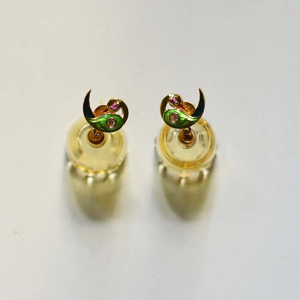 online Handmade designer glass earring - Perrot Jhumka