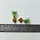 online Handmade designer glass Earring - Green Jhumka
