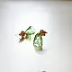 online Handmade designer glass Earring - Green Jhumka