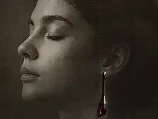 Kusumaprabha . कुसुमांप्रभा | Designer Glass Earring - Pink