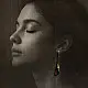 online Handmade designer glass Pink earring