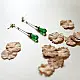 online Handmade designer glass Green earring