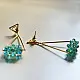 online Designer Handcrafted Glass Green Earring 