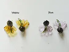 Kusumaprabha . कुसुमांप्रभा ✦ Handcrafted Glass Earring - Sunflower  (2 colour)