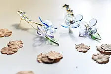 Kusumaprabha . कुसुमांप्रभा | Designer Glass Earring - 19