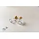 online Handmade designer glass earring- White Transparent 