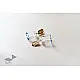 online Handmade designer glass earring- White Transparent 