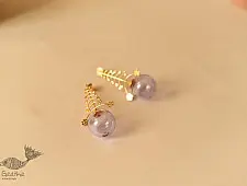 Kusumaprabha . कुसुमांप्रभा | Designer Glass Long Earring 