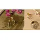online Handmade designer glass earring - Grey Glass Ball