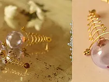 Kusumaprabha . कुसुमांप्रभा | Designer Glass Long Earring 