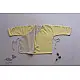 Infant Organic Cotton Garment ★ Yellow Mellow Reversible Wrap ★ 16