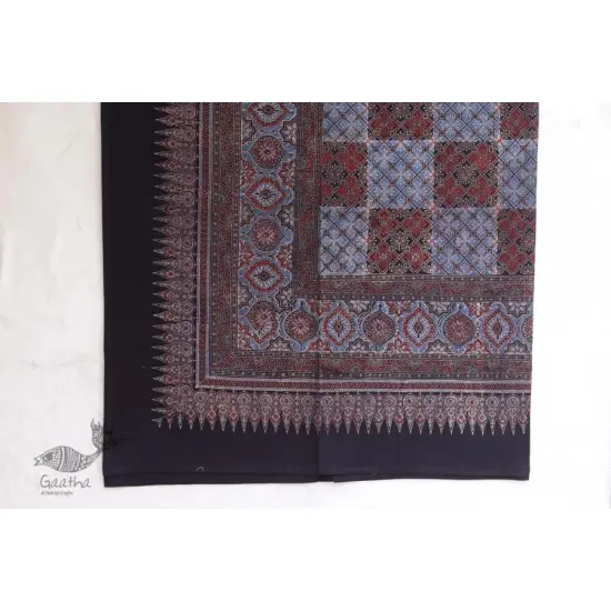 Buy Ajrakh Print Double Bed sheet ❁ with Booster Covers 