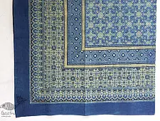 Ethereal skies  ❁ Ajrakh Print Double Bedsheet ❁ with Booster Covers - K