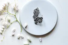 Ishana . इशाना ✯ German Silver Earring - Radha Krishna