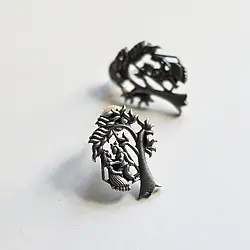 Ishana . इशाना ✯ German Silver Earring - Radha Krishna