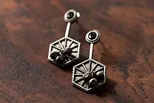 Ishana . इशाना | German Silver Earring - 1