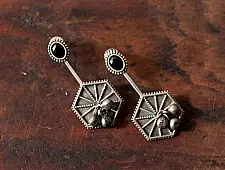 Ishana . इशाना | German Silver Earring - 1