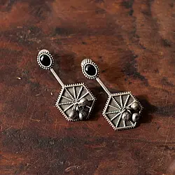 Ishana . इशाना | German Silver Earring - 1