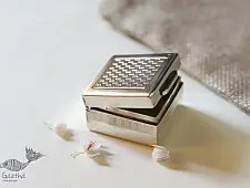 रजत ❧ | Silver Square box - Small | 10
