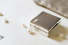 रजत ❧ | Silver Square Box  | 8