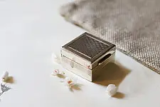 रजत ❧ | Silver Square box - Small | 10