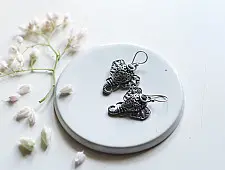 Ishana . इशाना ✯ German Silver Ganesh Design Earring