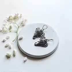 Ishana . इशाना ✯ German Silver Ganesh Design Earring