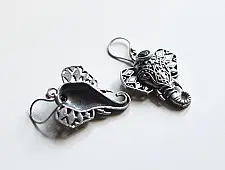 Ishana . इशाना ✯ German Silver Ganesh Design Earring
