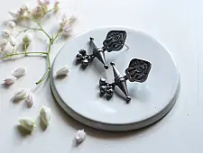 Ishana . इशाना ✯ German Silver Earring - Trishul 