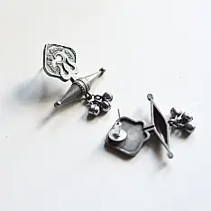 Ishana . इशाना ✯ German Silver Earring - Trishul 