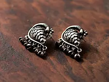 Ishana . इशाना | German Silver Earring - 2