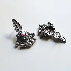 Ishana . इशाना ✯ German Silver Earring - Leaf