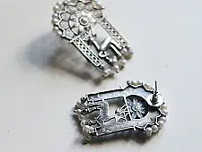 Ishana . इशाना ✯ German Silver Earring - Deer Motif