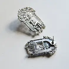 Ishana . इशाना ✯ German Silver Earring - Deer Motif