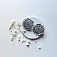 handcrafted german silver circular mandala stud earrings featuring intricate filigree work, scalloped edges, and dangling white pearl ghungroos